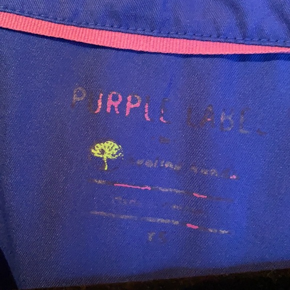 Healing Hands by Purple Label Jordan Mock Wrap Solid Scrub Top - Picture 6 of 6